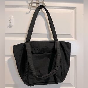 Baggu Mini Cloud Bag, Black, detachable pouch